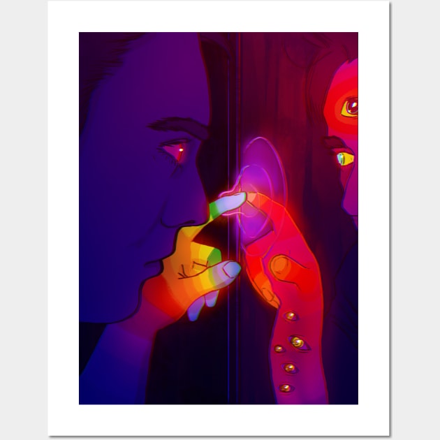 Psychedelic Self-Portrait 2 (GIF) Wall Art by PHAZED